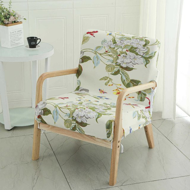 Yiran Furniture Elastischer Stuhlbezug aus Polyester mit floralem Design, B/B: 40 x 40 cm - Bild 1