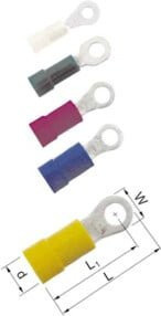 Elpress Ringkabelschuh A2553R blau 1,5-2,5qmm M5 - Bild 1