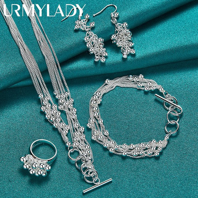 URMYLADY Halskette, 925 Silber, Perle, Damen - Bild 1