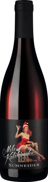 Schneiders Wein Mele Kalikimaka Cuvée Rotwein, Merlot & Cabernet Dorsa, Pfalz, 2022, trocken, 0,75 l - Bild 1