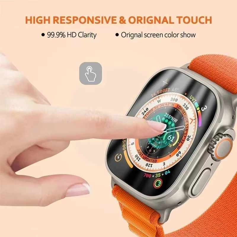 Hiyii Displayschutzfolie für Apple Watch, transparent, Unisex - Bild 2
