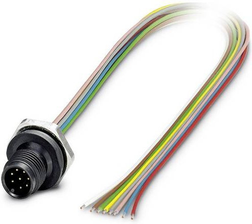 Phoenix Contact 1424136 Sensor-Aktor-Einbausteckverbinder M12 Stecker mit 4 Polen und 0,50 m Kabellänge in Mehrfarbig - Bild 1