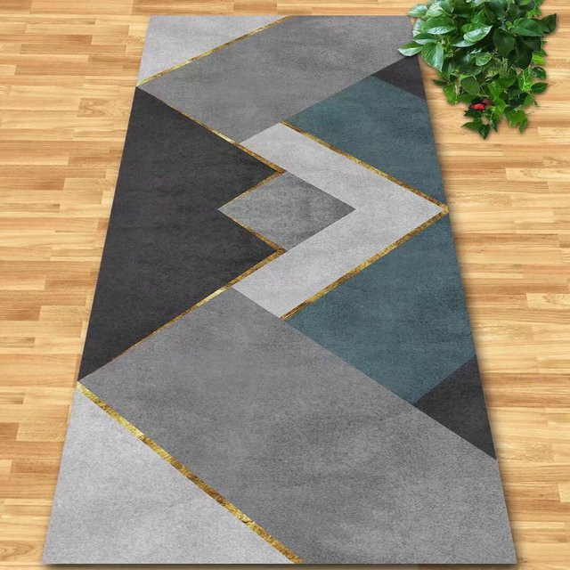 Moderner Teppichläufer Karpetti mit geometrischem Design, rutschfest und waschbar, Mehrfarbig, Breite: 80 cm, Länge: 400 cm - Bild 1