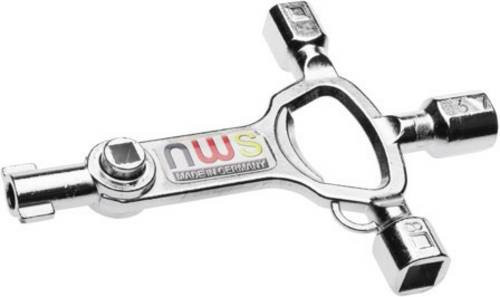NWS 2005-10-SB Universalschlüssel aus Zinkdruckguss in Silber - Bild 1