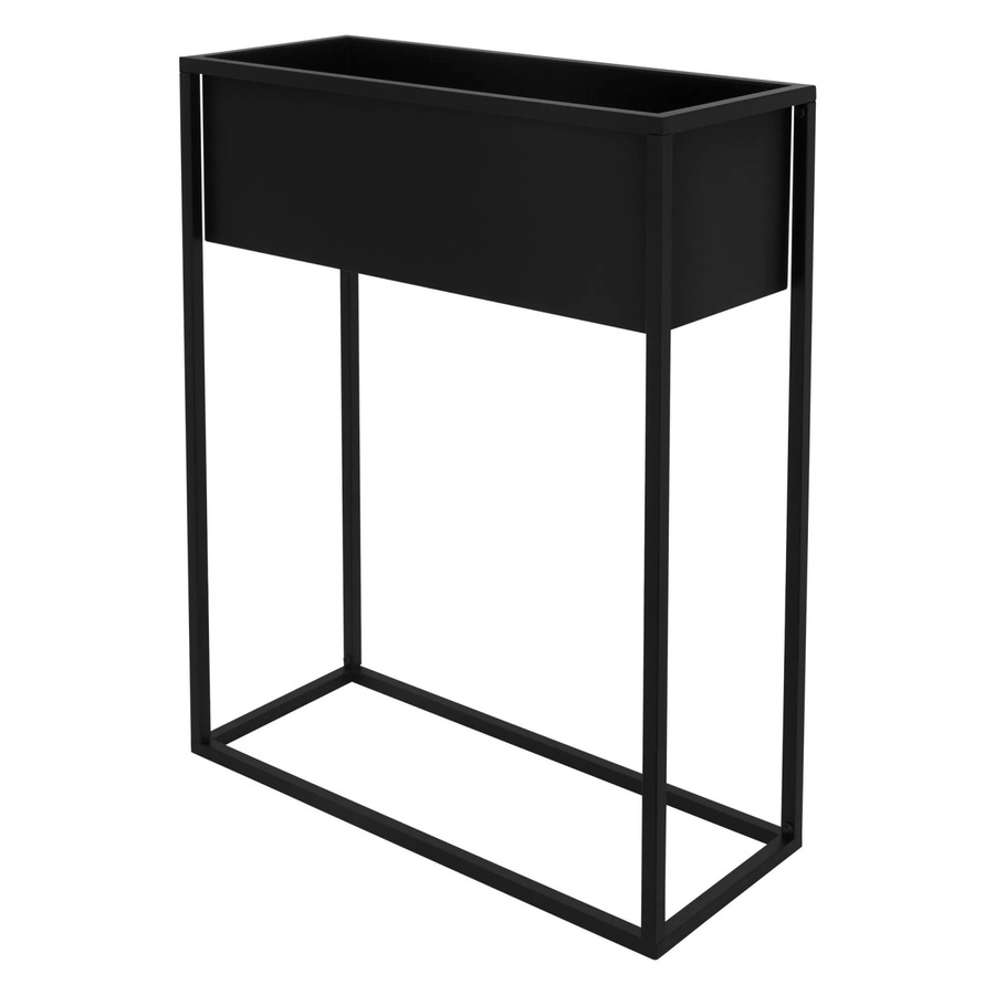 ML-Design Blumenständer aus Metall in Schwarz, stehend und rechteckig, B/T/H: 60 x 25 x 78 cm - Bild 2