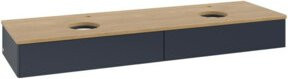 V&B Antao Waschtischunterschrank mit Beleuchtung, Eiche Honig, Braun, B: 160 cm, T: 50 cm - Bild 1