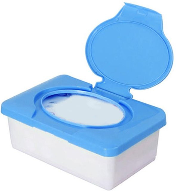 Full in Love House NO.F1 Aufbewahrungsbox aus Kunststoff mit Schnallendeckel in Blau, B/T/H: 12,0 x 12,0 x 7,5 cm - Bild 1