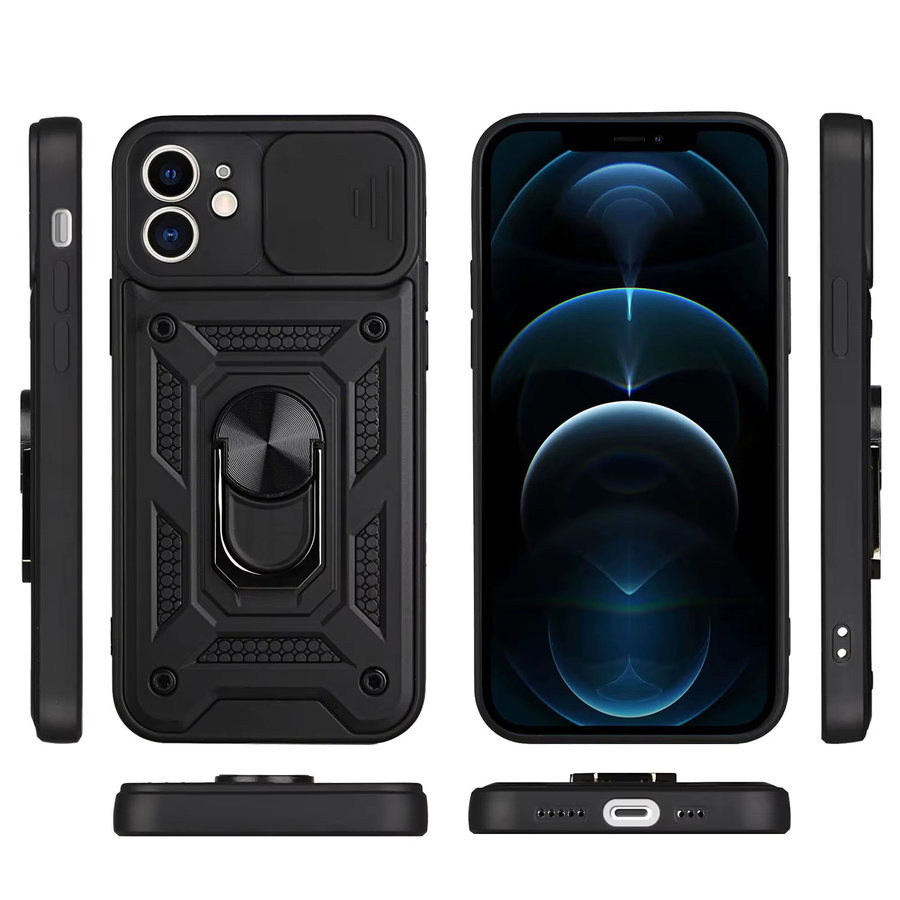 Stoßfeste Schutzhülle für Apple iPhone 12 Mini mit Kameraschutz in Schwarz oder Blau - Bild 4