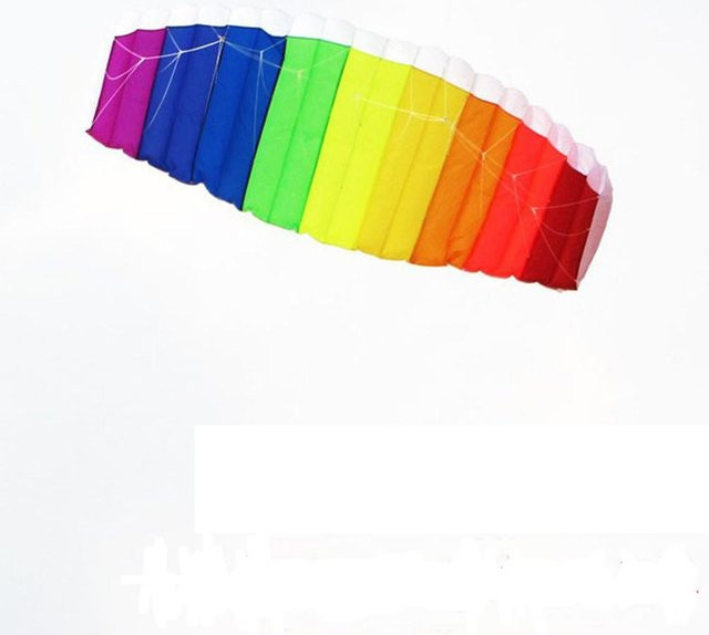 Wosawe Regenbogen-Drachen, Zweileiner Regenbogen-Drachen, Gelb, Bunt / Mehrfarbig - Bild 1