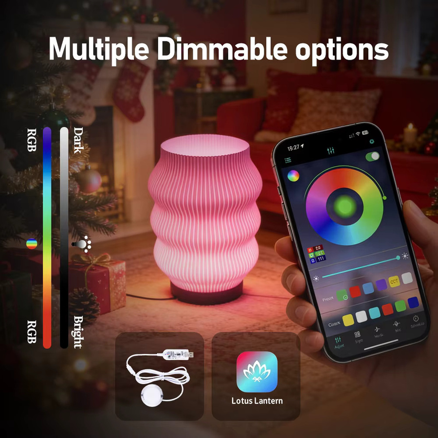 Sprouture Lab Lampen-Set 001 DIY-Modell mit RGB LED-Lichtset und Dimmer für Bambu Lab App, Multicolour - Bild 5