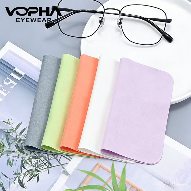 VOPHA Mikrofaser Brillenputztuch für Bildschirme und Linsen, B: 14,6 cm, H: 17,5 cm, PB01 - Bild 1