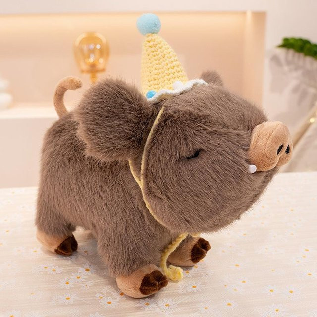 Joyful toys Wildschwein Plüschpuppe Kissen, 20cm - Bild 1
