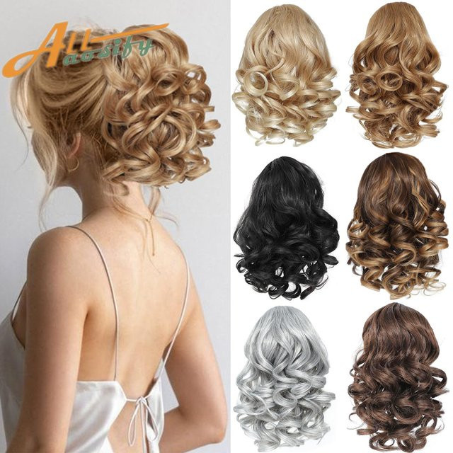 allaosify Clip-in-Haarverlängerungen Pferdeschwanz-Extensions, Damen - Bild 1