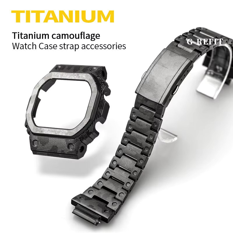 G-Refit Uhrenarmband-Set Titanlegierung, Schwarz, Unisex - Bild 3
