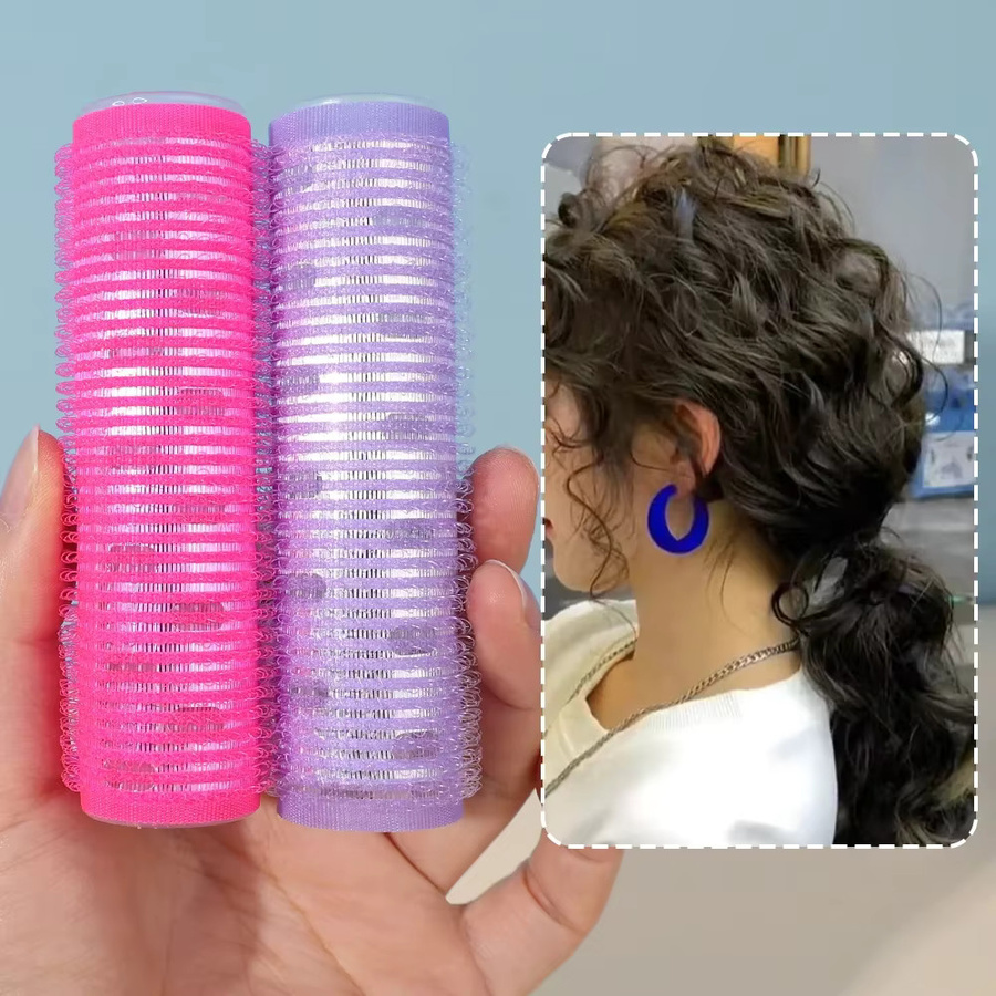 Selbstklebendes Curling-Röhrchen, Rosa, Kinder, Haarroller - Bild 2