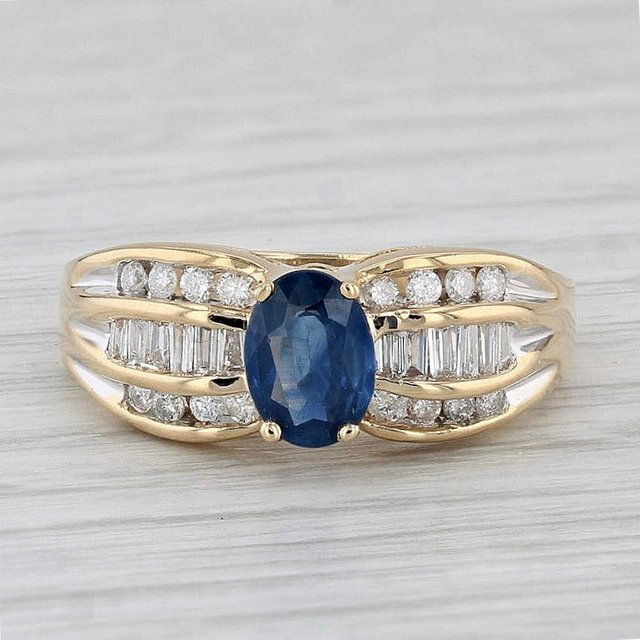 YoYo Ring, vergoldet, blauer Zirkonia, Damen - Bild 1
