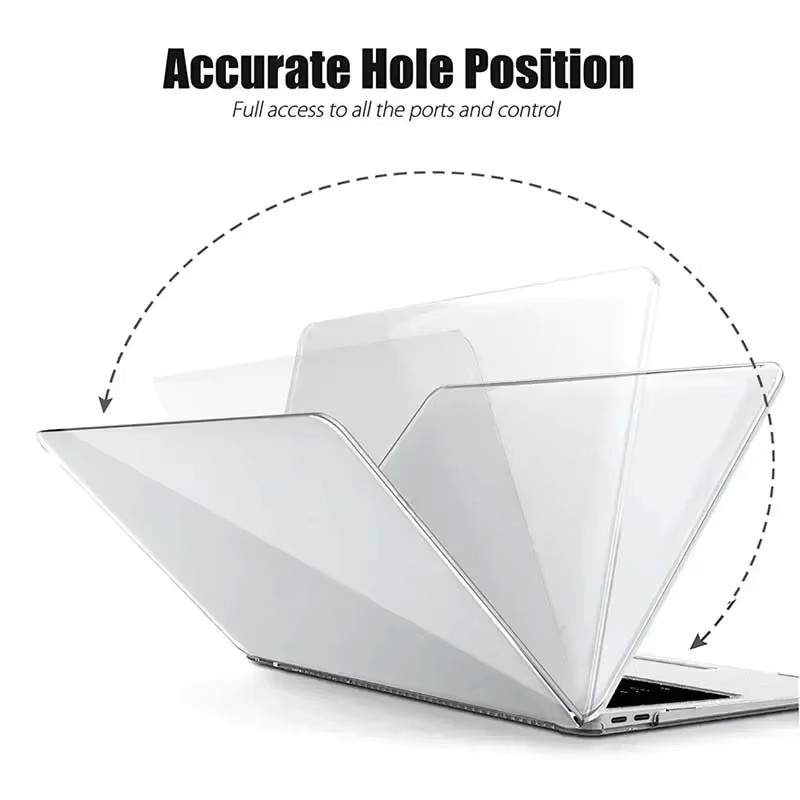 Matte Laptop-Hülle VYOPBC für MacBook Air 13 und 15 sowie MacBook Pro 13, 14 und 16 Zoll in Pink - Bild 3