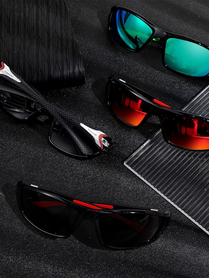 AWGSEE Sonnenbrille, Vollrand, Kunststoff, Schwarz, Unisex, polarisiert - Bild 3