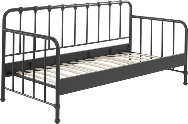 Vipack Daybett BRONXX in Schwarz matt aus Metall, Breite: 90 cm, Tiefe: 200 cm