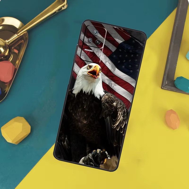 Handyhülle mit USA Flaggen-Design für Xiaomi 13 14 15 Ultra 11T 12T 13T 14T Pro und POCO X7 Pro X3 X5 X6 F5 F6 M6 Pro in Multicolour - Bild 2