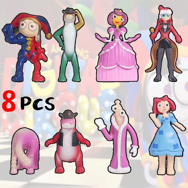 Bandai The Amazing Digital Circus Pomni Jax Ragatha, PVC-Puppen - Bild 1