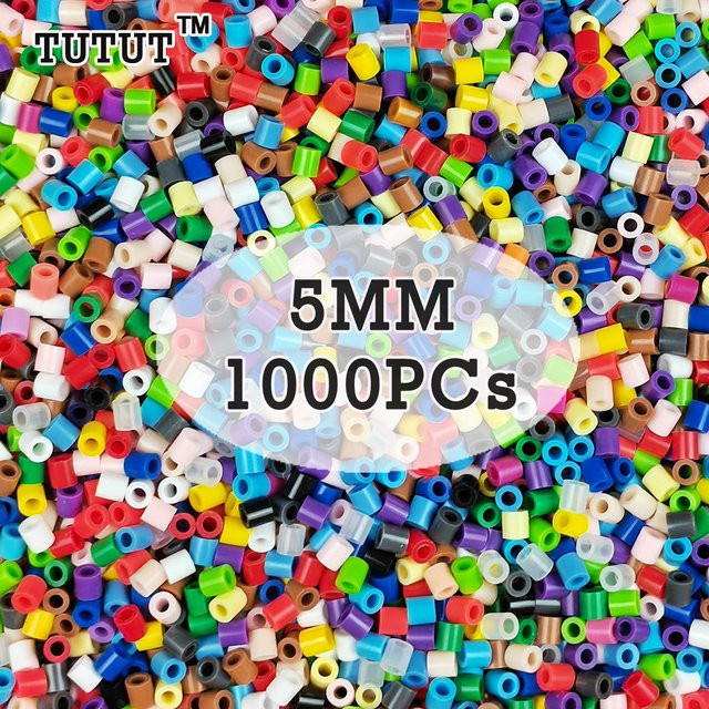 yantjouet Eisenperlen Pixel-Art, Nachfüllpack, 1000 Stück, Bunt / Mehrfarbig - Bild 1