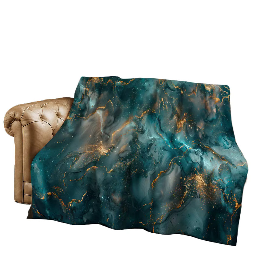 Faviora Flanelldecke mit 3D-Marmor-Steinmuster in weichem Design - Bild 2
