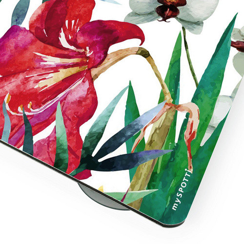 mySPOTTI Mini-Spritzschutz Hokulani aus Aluverbund in Multicolour mit Blättermuster, Breite: 41,0 cm, Höhe: 59,0 cm - Bild 2