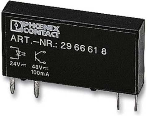Phoenix Contact Halbleiterrelais 2967992 in Schwarz, 100 mA, max. Schaltspannung 48 V/DC, 10 Stück - Bild 1