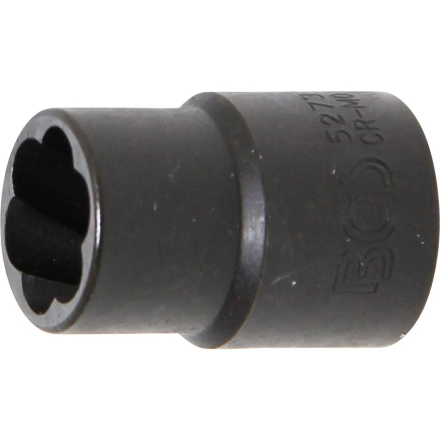 BGS Spiral-Profil-Steckschlüssel-Einsatz und Schraubenausdreher 5273 mit 10 mm (3/8 Zoll) Antrieb und 13 mm Schlüsselweite - Bild 2