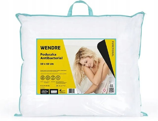 Antibakterielles Schlafkissen Wendre in Weiß, B/H: 40 x 60 cm - Bild 1