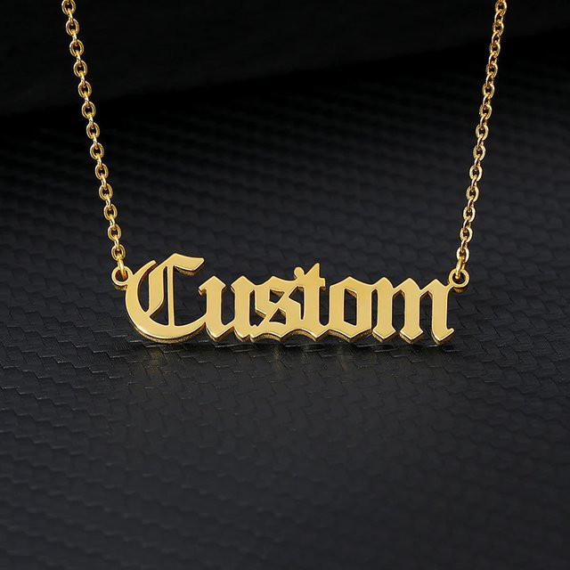 BAUTOBVC Halskette Edelstahl, Gold, Vintage, Unisex - Bild 1