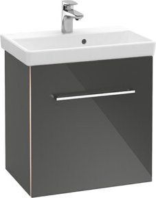 Villeroy & Boch Waschtischunterschrank Avento in Weiß Hochglanz mit Glastüren, B/T/H: 53 x 38 x 51 cm - Bild 1