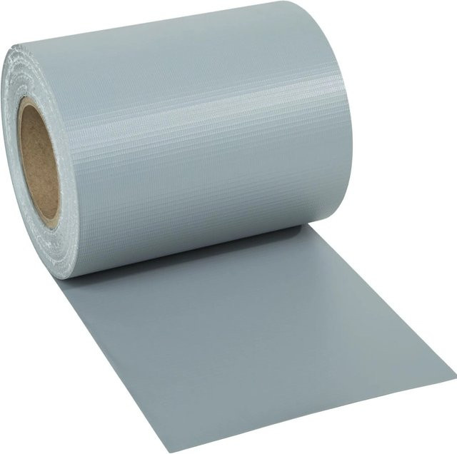 tectake Sichtschutzstreifen für Einzelstab- und Doppelstabmatten-Zäune, blickdicht und reißfest, Grau, B: 7000 cm, H: 19 cm, T: 0,04 cm - Bild 2