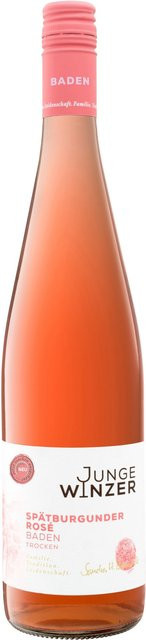 Junge Winzer Spätburgunder Rosé Baden QbA trocken Roséwein 0,75 l - Bild 1