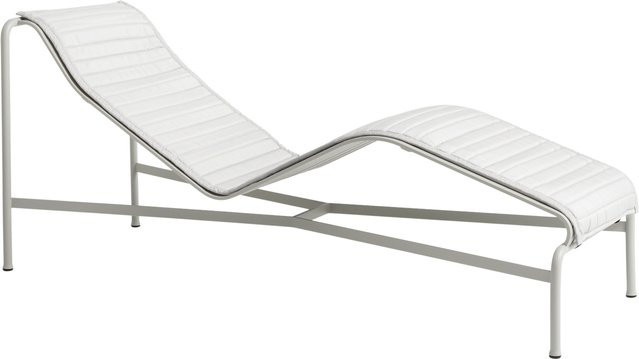 HAY Sitzauflage für Palissade Chaise Longue aus Polyester in Grau oder Weiß - Bild 1