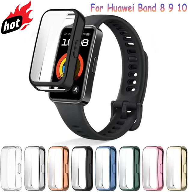 Huawei Schutzhülle für Huawei Band 10 9 8, TPU, Schwarz, Unisex - Bild 1