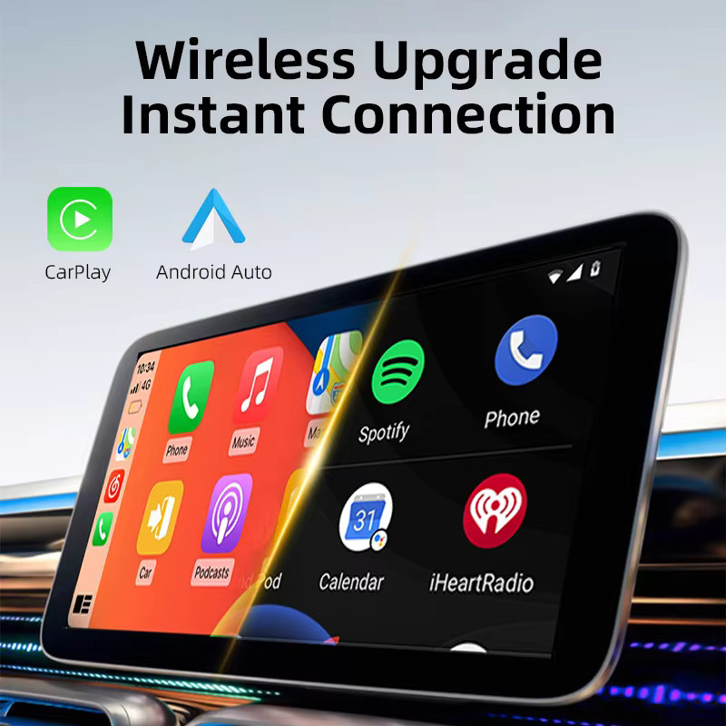 VYVYLABS 2-in-1 Kabelloser CarPlay und Android Auto Adapter Dongle in Schwarz für iPhone und Android - Bild 2