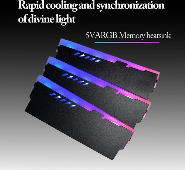 AuyiHomu ARGB RAM-Kühlkörper mit adressierbarer RGB-Speicherkühlung in Multicolour - Bild 1