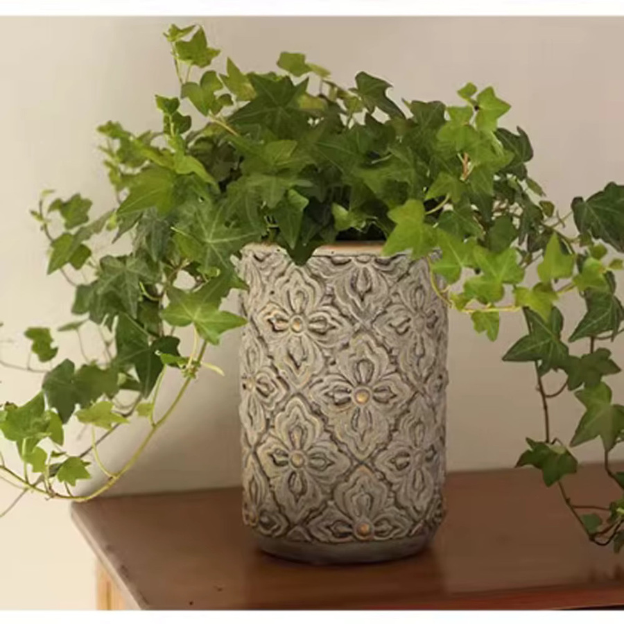 Silikonform im Vintage-Stil für DIY Betonvasen und Blumentöpfe zur floralen Dekoration - Bild 2