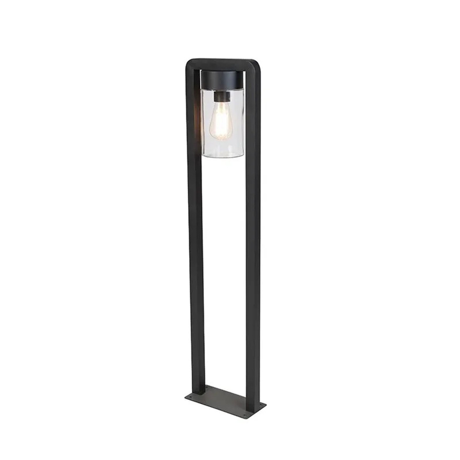 QAZQA Moderne Steh-Außenleuchte Jarra Balanco in Schwarz mit Glas und IP44 Schutz für Garten und Terrasse - Bild 2