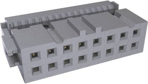 Amphenol 71600-016LF Pfosten-Steckverbinder in Grau - Bild 1