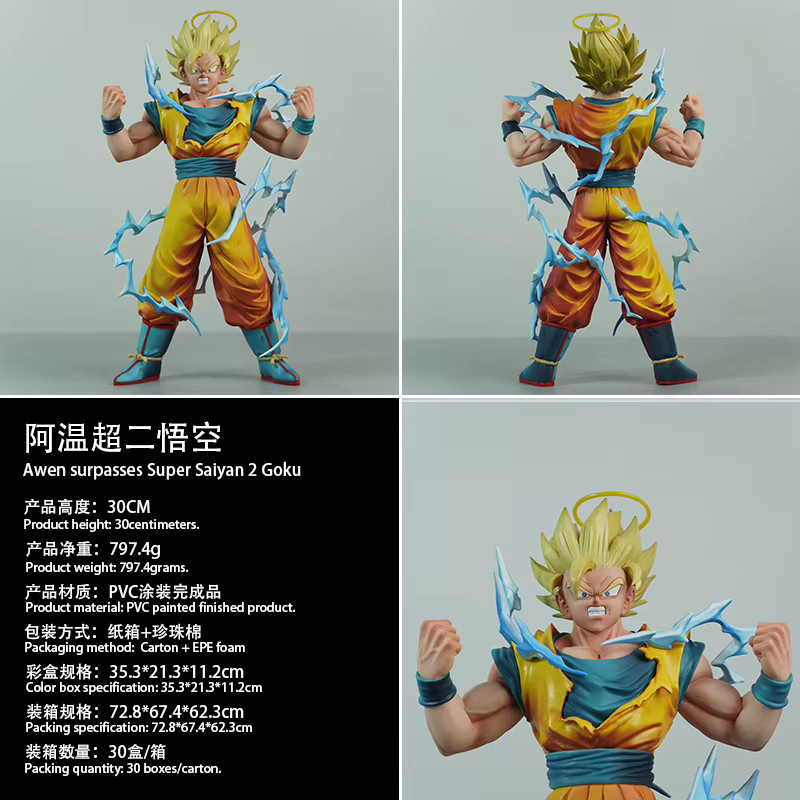 Bandai Dragon Ball Z Super Saiyajin 2 Goku Power Up, Actionfigur, PVC - Bild 2