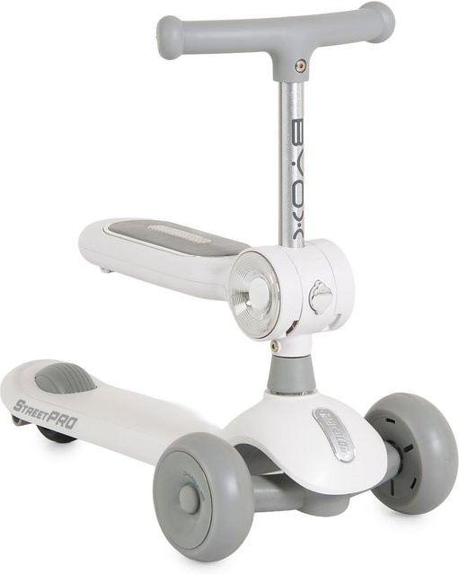 Byox StreetPro 2in1 Kinderroller, Laufrad, grau, Musik, Licht, höhenverstellbar - Bild 1