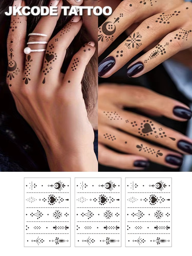JKCODE TATTOO Temporäre Tattoo-Aufkleber, Damen - Bild 5