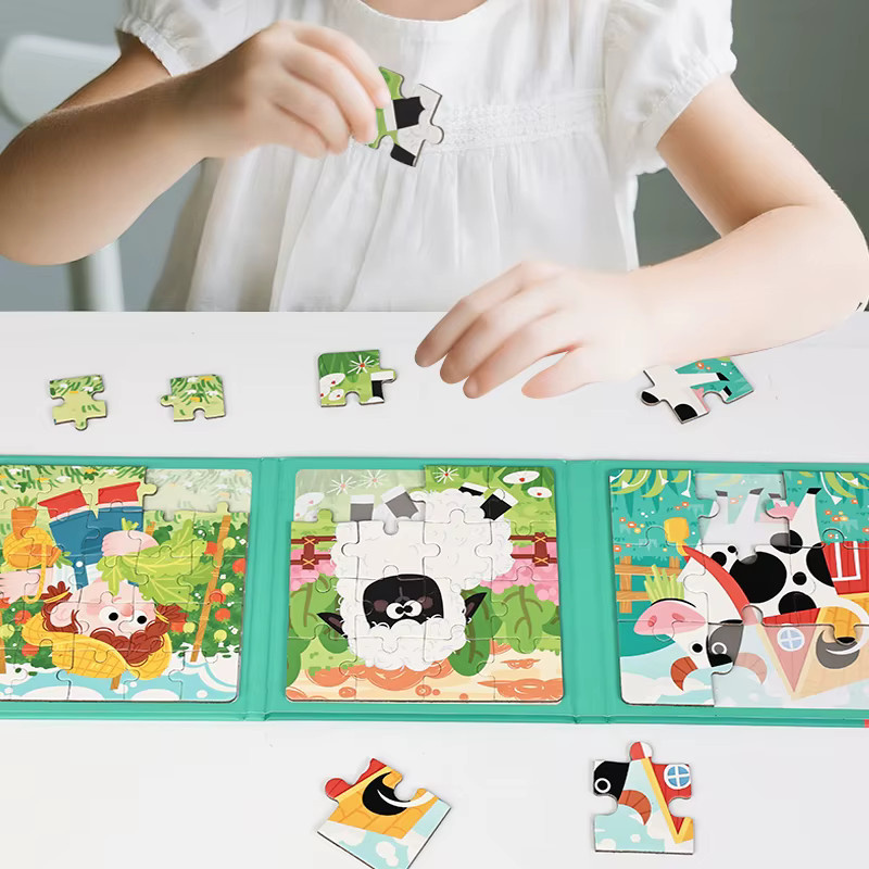Datgo Magnetisches Puzzle, Tiere, Holz, Bunt / Mehrfarbig, ab 3 Jahre - Bild 2