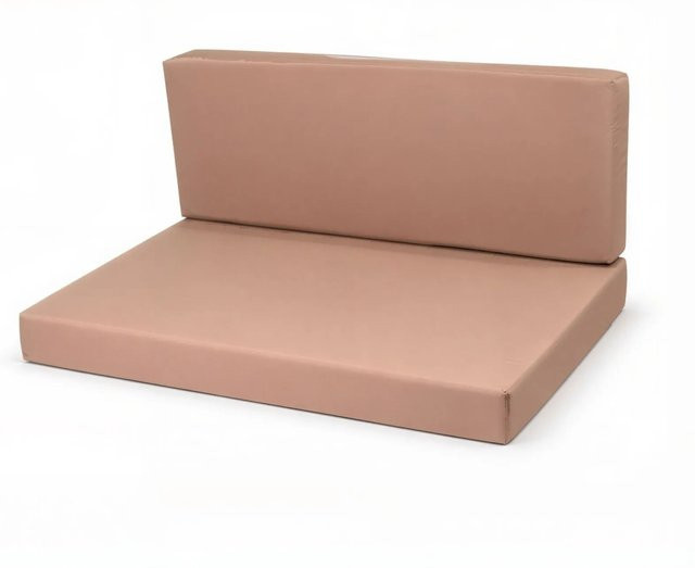 Setgarden Flat Set Palettenkissen Beige mit Sitzkissen und Rückenkissen, B/T/H: 120 x 50 x 10 cm und 120 x 40 x 10 cm - Bild 1