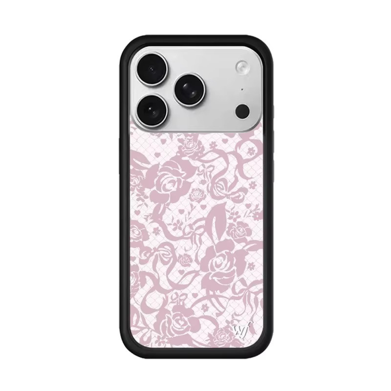 Potdemiel Handyhülle mit Wildblumen und Cartoon Bär Design für iPhone 12 bis iPhone 17 Pro Max Plus - Bild 2