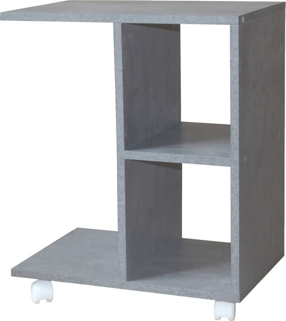 HTI-Living Beistelltisch Thekla in Grau mit Rollen aus Beton im modernen Design - Bild 1