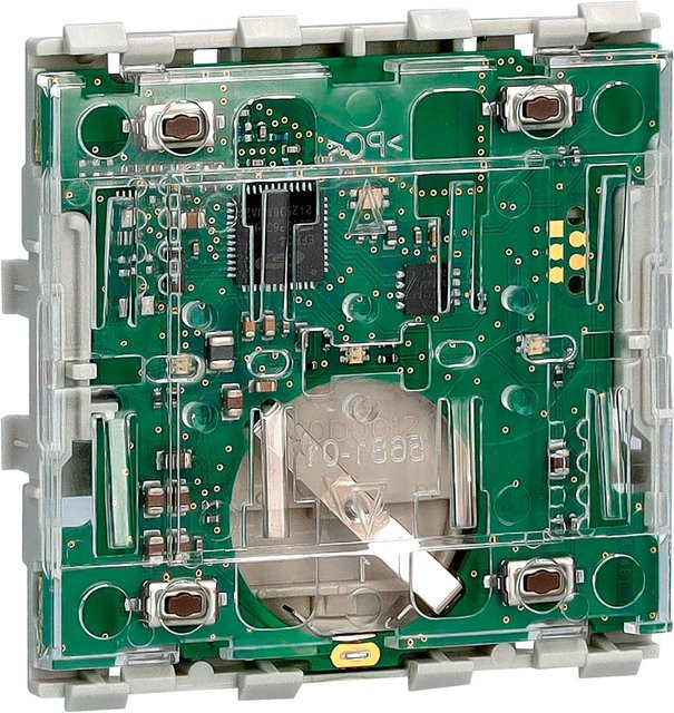 Merten System M Connected Funk-Taster MEG5001-0300 1-fach/2-fach in Grün - Bild 1
